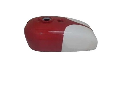 BSA A65 SPITFIRE HORNET 2 GALLON RED & WHITE PAINTED STEEL FUEL PETROL TANK |Fit
