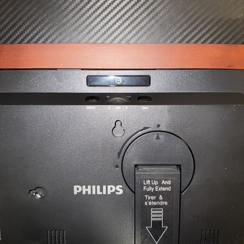 Philips 7" LCD Digital Photo Frame, Brown Wood, SPF3470T/G7 128 MB Display NIB - Picture 9 of 12