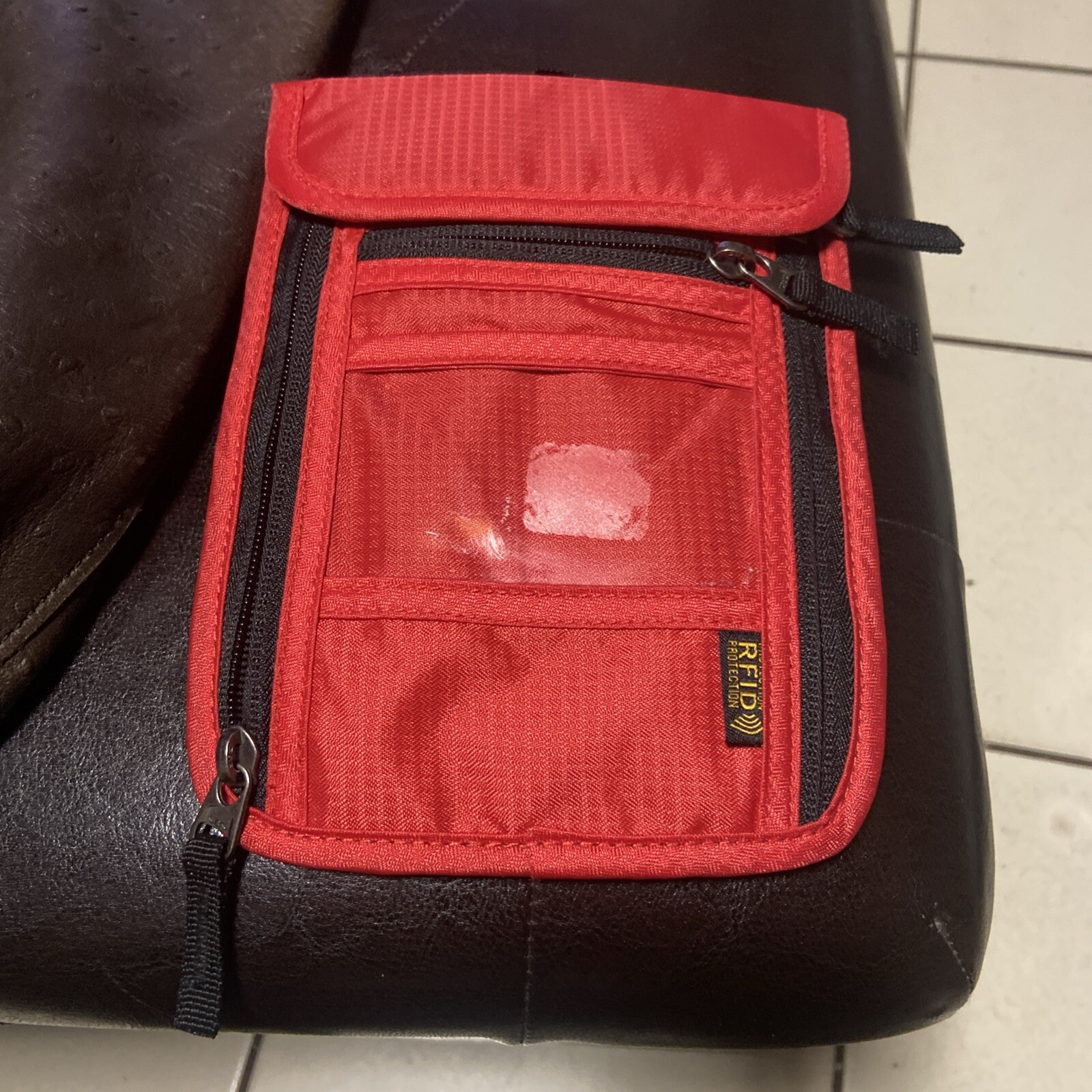 RFID Blocking Passport Holder Anti-theft Travel Wallet Card Storage Pouch-image