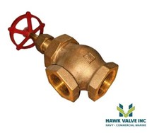 MILWAUKEE Globe Valve Fig.582, 2" Bronze Angle FNPT Globe Valve Class 300
