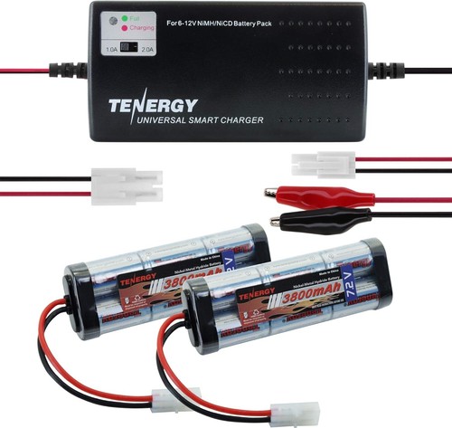 High-Capacity 7.2V NiMH Battery Pack with Tamiya Connector & Universal Charger - Picture 3 of 9