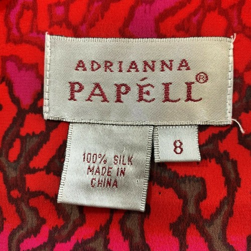 Adrianna Papell Women's Size 8 Multi Color Short Sleeve Wrap Dress - Picture 7 of 8