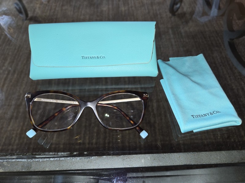 Tiffany TF2194 8002 Havana Gold Women Square Eyeglasses Frame 52-16