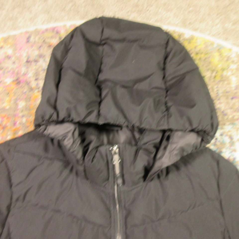 Chaqueta acolchada con capucha 32 Degrees Heat para mujer M negra cremallera completa usada en excelente estado Foto 4 de 4