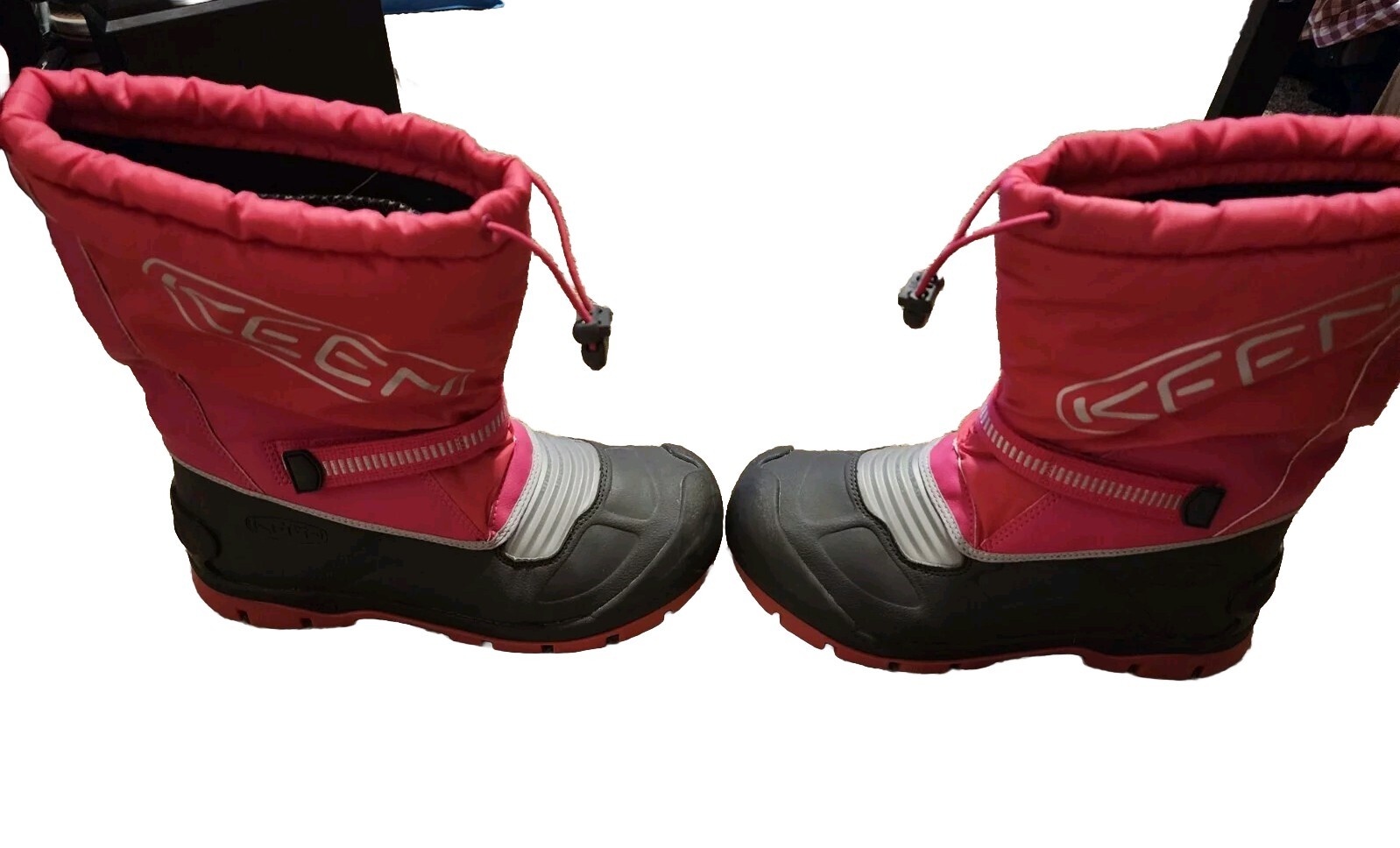 Stivali da neve KEEN bambini troll invernali isolati impermeabili rosa fucsia taglia 4