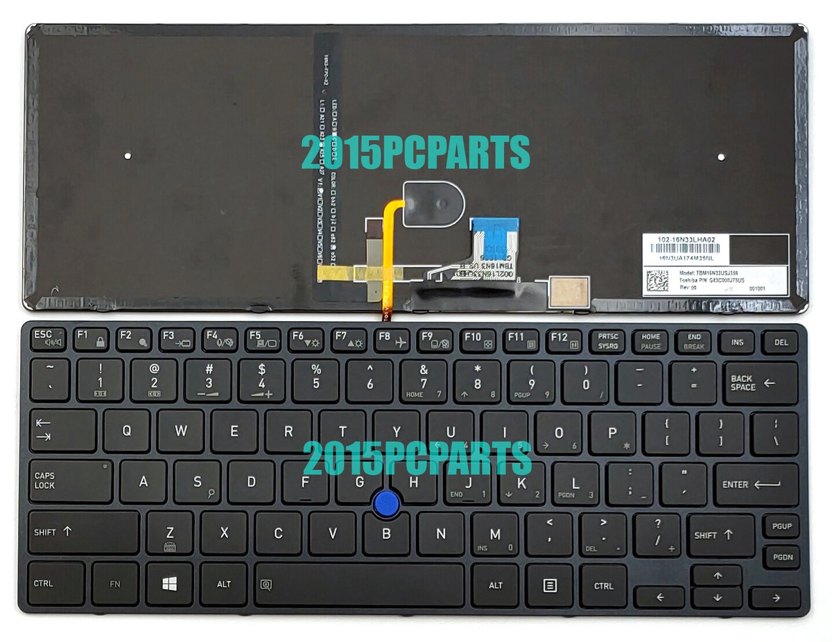 Toshiba Tecra X40-d Backlit Keyboard Model Tbm16n33usj356 P/n