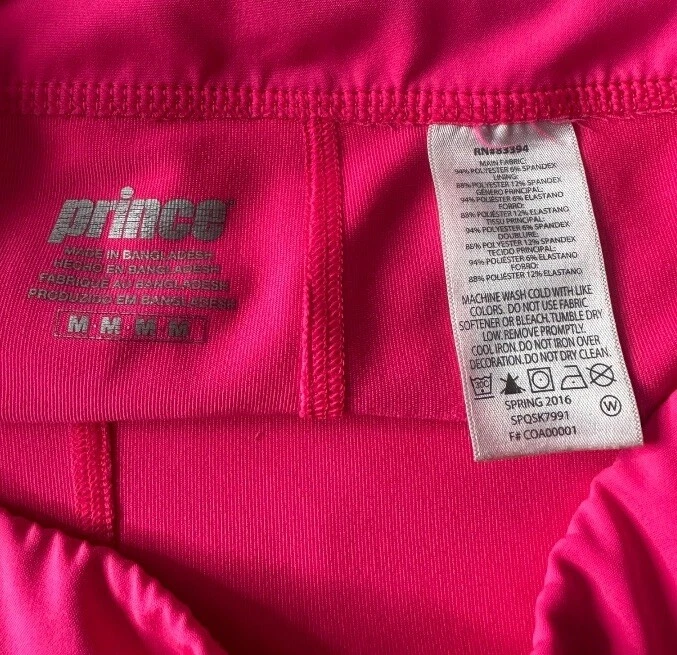 Falda Tenis Prince Pickleball Skort Talla Mediana Forrada Malla Rosa Brillante ¡ENVÍO RÁPIDO! Foto 3 de 3