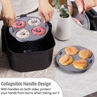 Silicone Air Fryer Liners – Set of 4 Reusable Air Fryer Liners  — photo 5