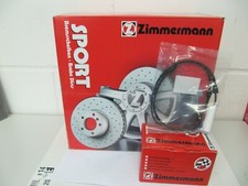 Zimmermann Sportbremsscheiben und -beläge mit Wkt BMW 1er E81/E87 Satz für Vorne