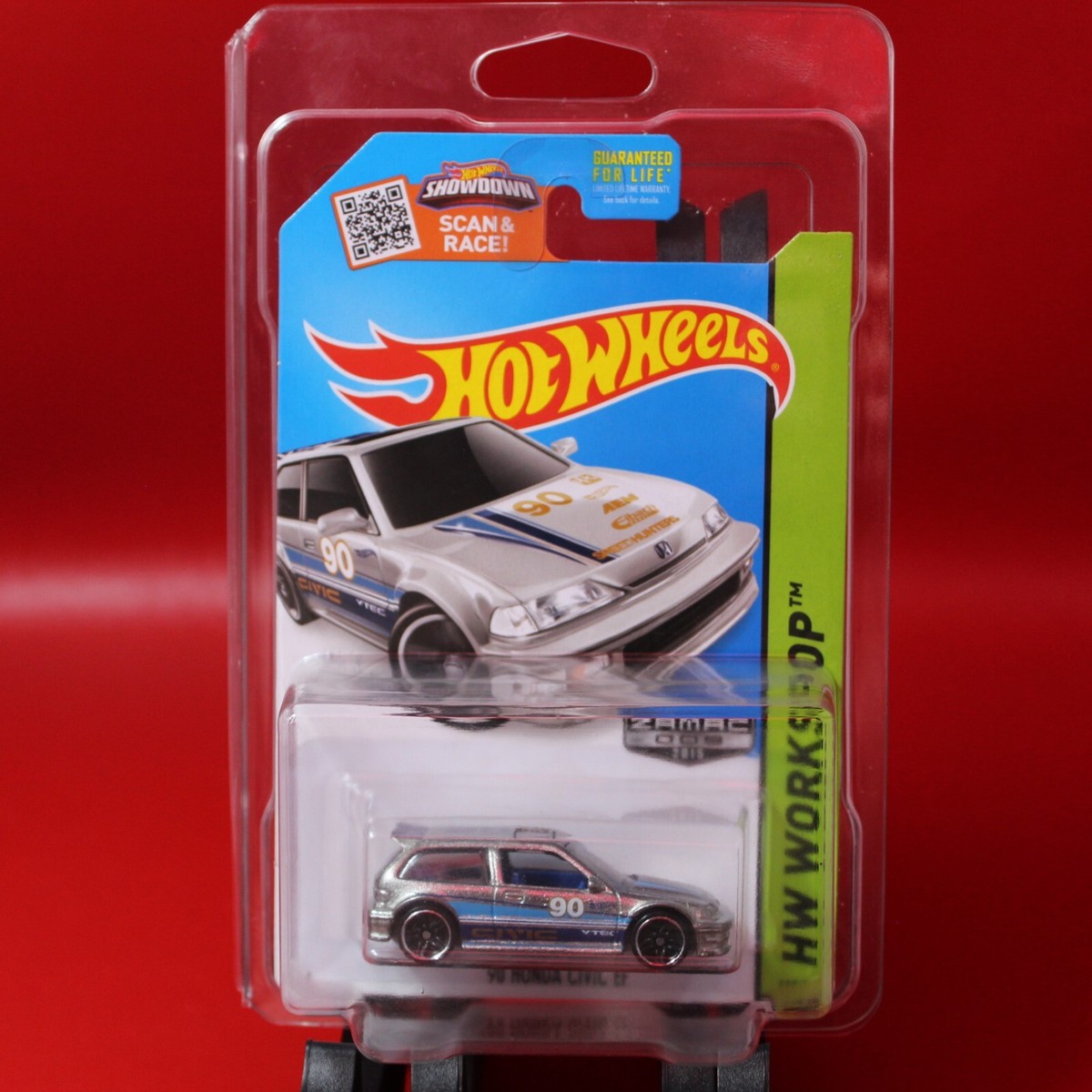2015 Hot Wheels #197 '90 Honda Civic EF ZAMAC HW Workshop 1:64 JDM