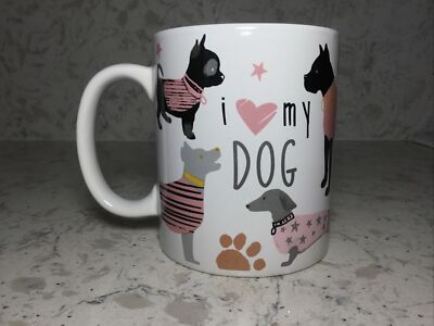 I LOVE MY DOG  14 Oz Coffee Mug By Chasing Baxter (Lulu Bijoux) 2018
