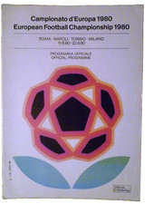 1980 European Championship Official Programme Roma Italy - Original