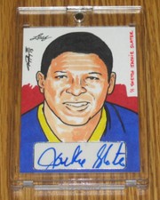 Jackie Slater 2013 Leaf Masterworks Autograph Sketch #1/1 - Los Angeles Rams