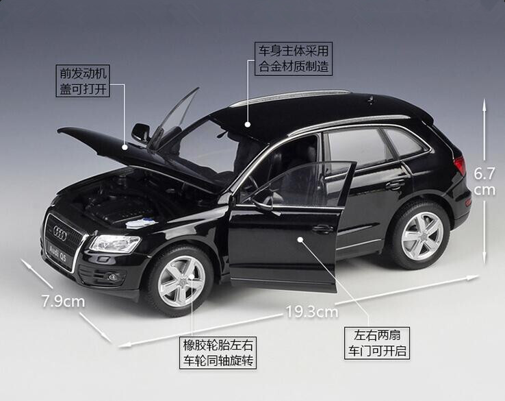 1:24 Welly Audi Q5 Diecast Model Car New in Box White Black