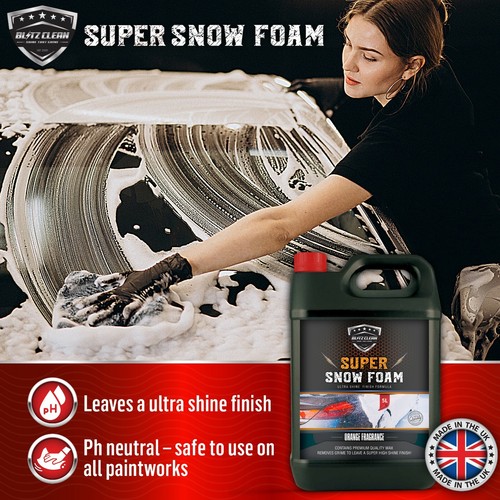 Super 5L Orange Snow Foam Ultra Shine Finish Super Wax Grime Removing Agent - Picture 5 of 7