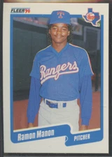1990 Fleer Update #124 Ramon Manon Texas Rangers