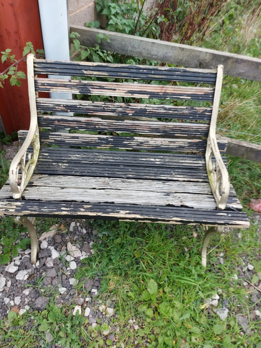 Cast iron garden single seat eBay