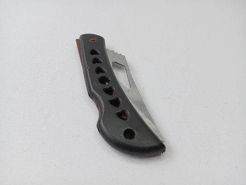 Folding Knife Collectible Pocket Travel Accessory Tourist Black Beautiful Rare - Picture 18 of 19
