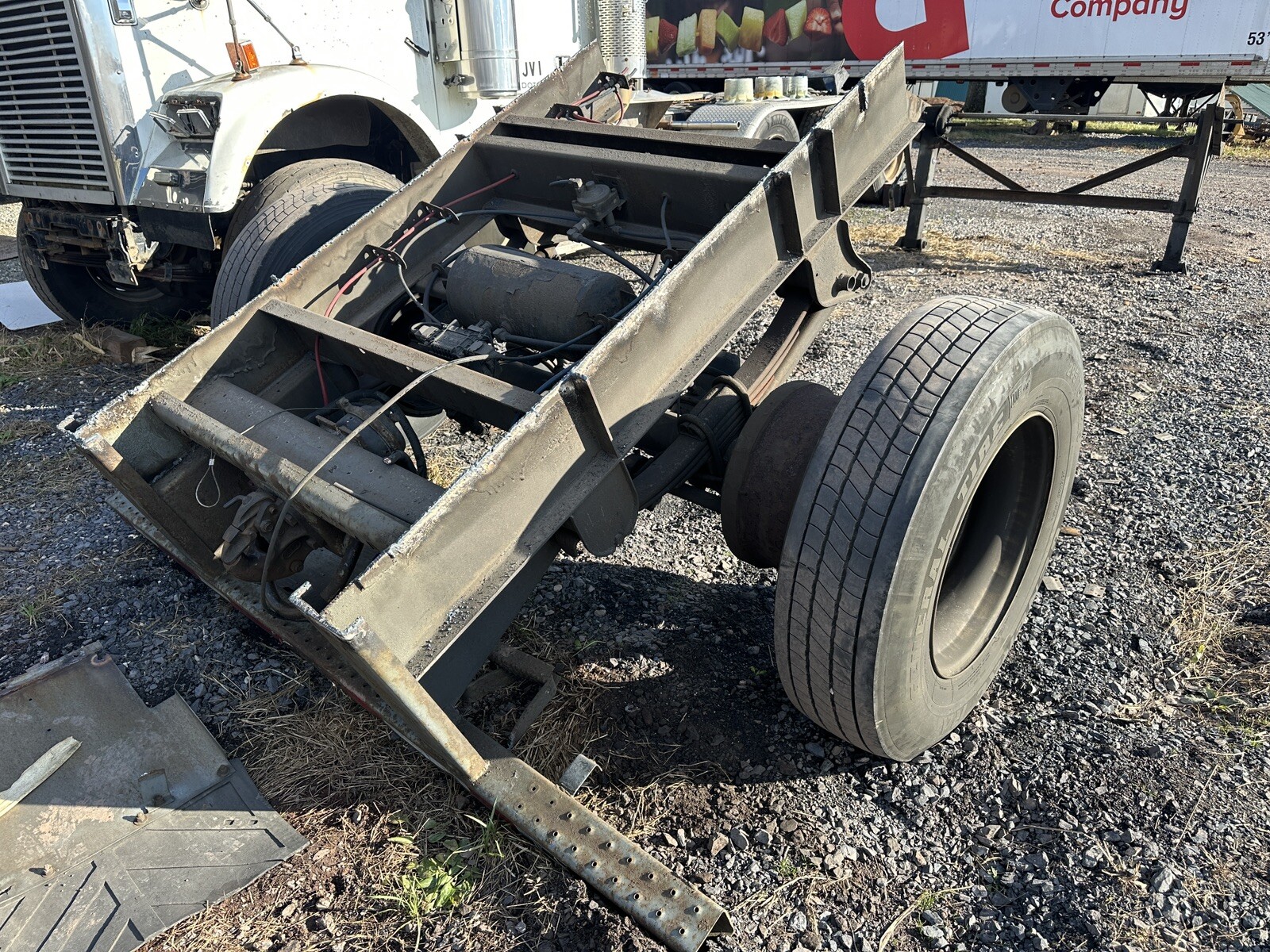 Semi Trailer Axle (single Duals) Trailer Pup Axle Cut Assembly Complete W/ ICC