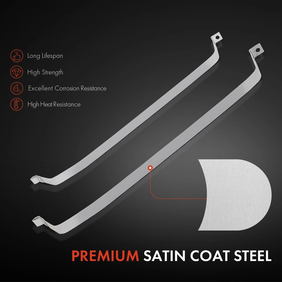 2x correas de acero para tanque de combustible para Chevrolet El Camino GMC Caballero 1978 1979-1987 Foto 3 de 4