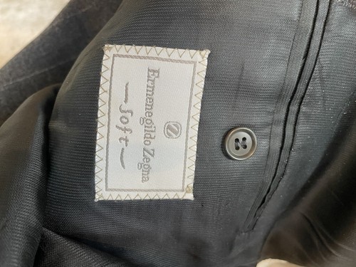 Ermenegildo Zegna weicher Herren Anzug dunkelgrau gestreift Sakko 42” Hose 32x30” LESEN - Bild 5 von 13