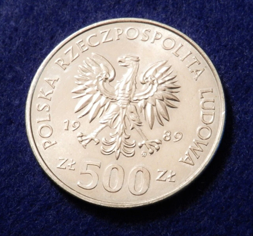 1989 Poland 500 Zlotych - 50th Anniversary - Beginning of WWII - See Pics - Image 2 of 3