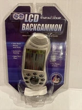 Excalibur LCD Backgammon Electronic Handheld Game Executive series New Rare