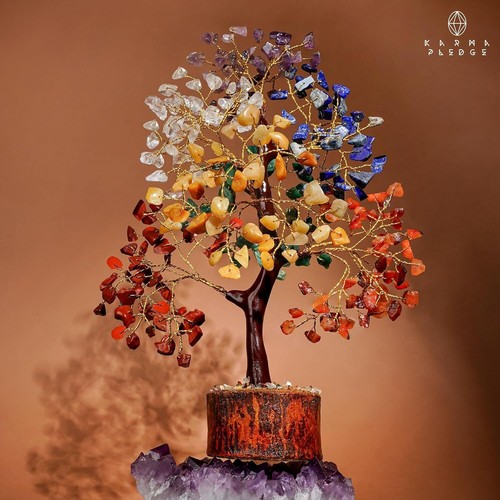 7 Chakra Tree of Life, Crystals and Healing Stones, Crystal Tree of Life, Gemsto - Picture 7 of 11