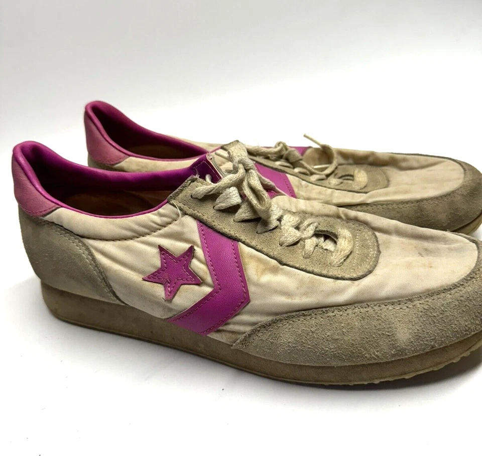 Zapatillas magenta vintage Converse L.A Olympics años 80 EE. UU. para hombre talla 9 Foto 2 de 4