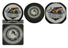 SYRACUSE CRUNCH AHL OFFICIAL HOCKEY PUCK MADE IN 🇸🇰 VINTAGE VEGUM MFG.