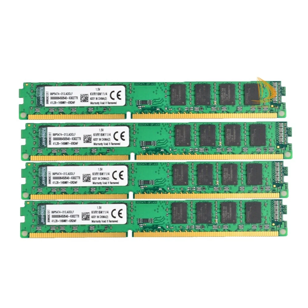 DIMM RAM computadora con 4 módulos