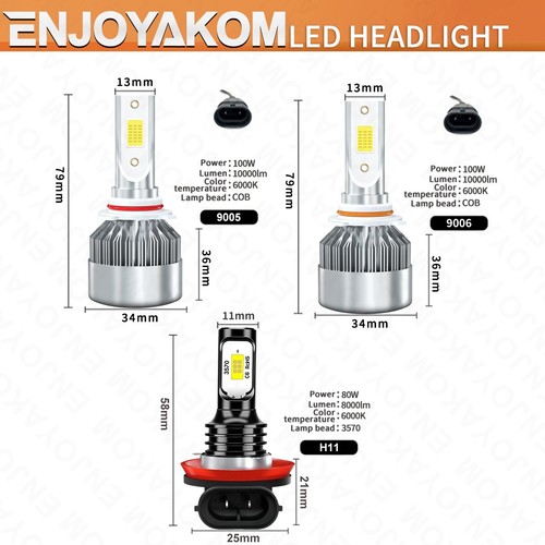 For Chevrolet Colorado 2004-2008 6x LED Headlight Combo + Fog Light Bulb White - Picture 6 of 11