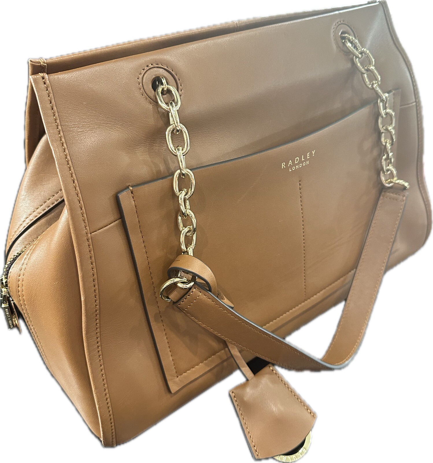 Tan Leather Radley Shoulder Bag Tote Purchased New In 2022