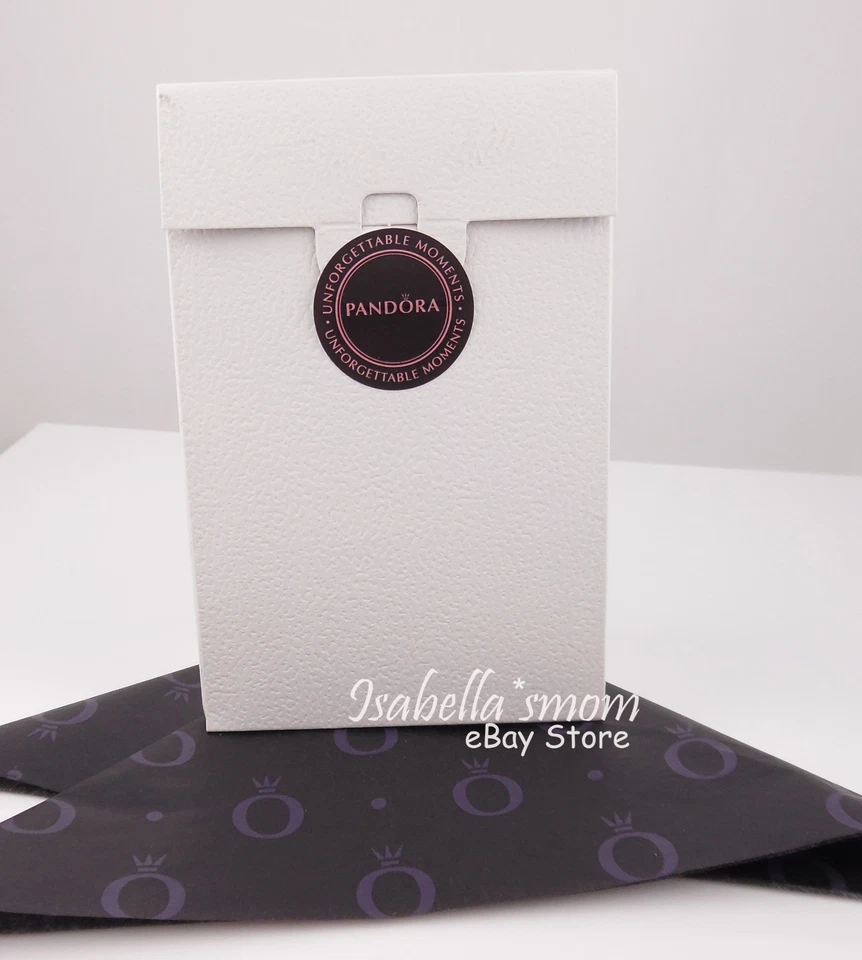 Splendente Decorazioni Originale PANDORA Argento ~ Cristallo Blu Anello 6/52 - Immagine 2 di 4