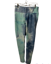 NWOT Womens M L XL Blue Yoga Pants Push Up Running Leggings Workout Sports