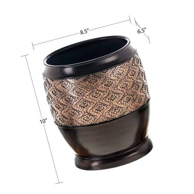 Dublin Small Trash Can With Lid Decorative Waste Basket