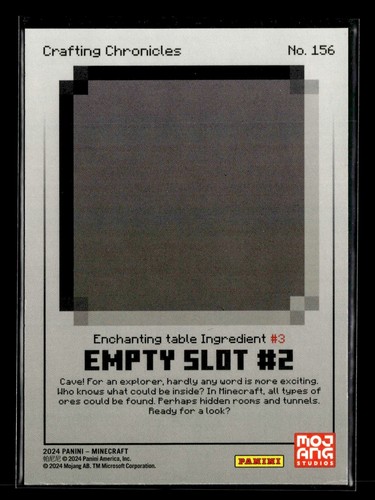 2024 Panini Minecraft - White Base Cards #1-#221 - Updated 7/2 - Picture 313 of 443