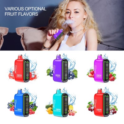 E-Zigarette Nikotinfrei E Shisha Einweg Vape - Wiederaufladbar mit Bildschirm