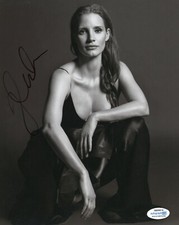 Jessica Chastain Sexy Autographed Signed 8x10 Photo ACOA COA