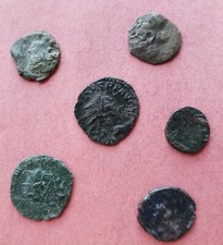 Set of 6 Ancient Roman Coins - assorted types