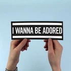 The Stone Roses inspired "I Wanna Be Adored" Bumper Sticker, Ian Brown, oasis