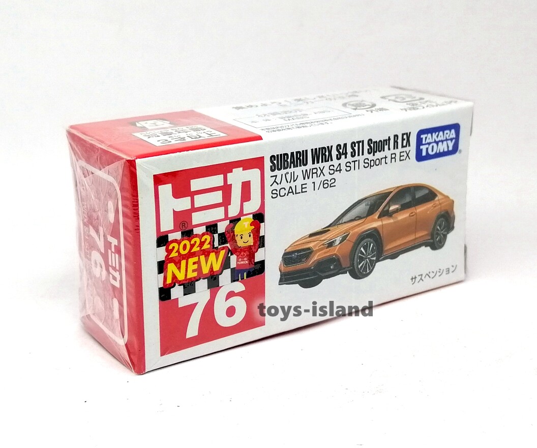 TOMICA 76 SUBARU WRX S4 STI SPORT R EX 1/62 TOMY DIECAST 2022 JULY