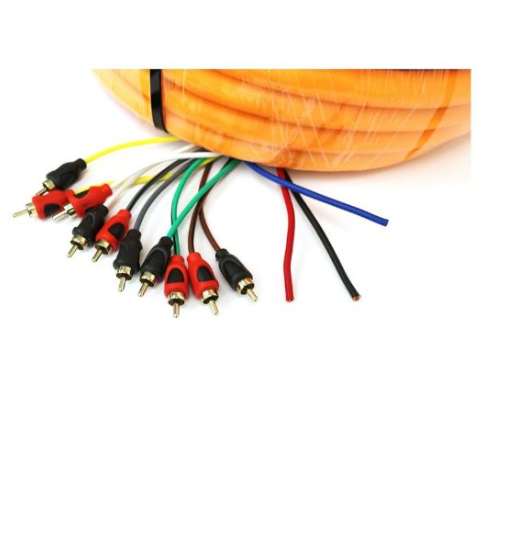 NEW DEEJAY LED MEDUSA ME-52FT-10 RCA PREMIUM GRADE WIRES ULTRA