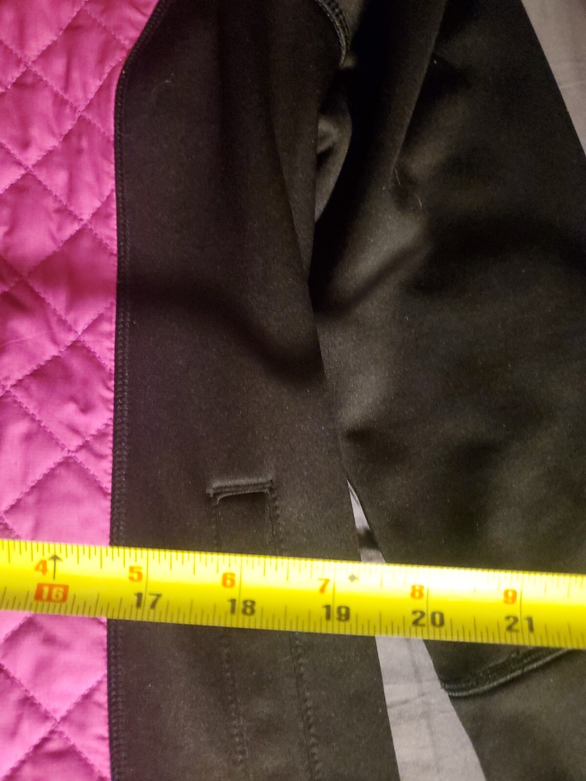 FILA SPORT Donna XL Giacca Cerniera Frontale Cappuccio Nero con Rosa Trapuntato