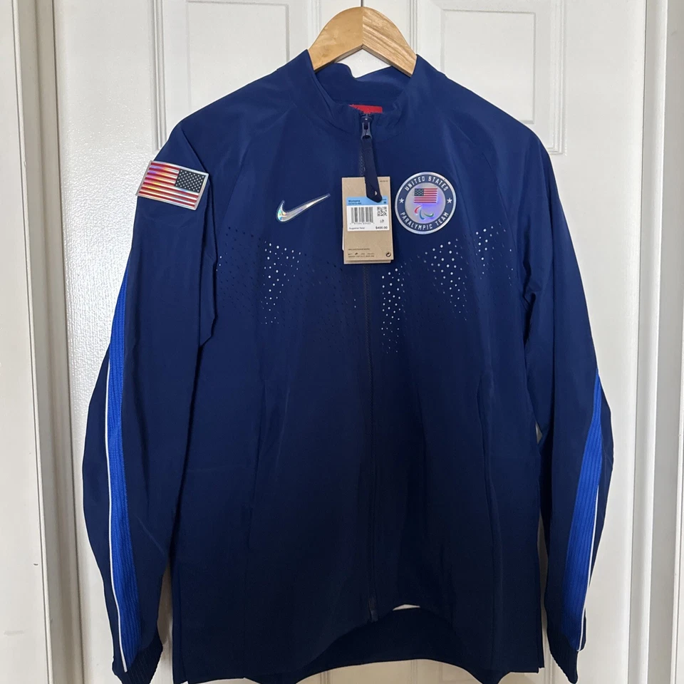 Chaqueta Olímpica Nike Mujer Mediana París 2024 Equipo Paralímpico EE. UU. DZ3573-492 NUEVA Foto 4 de 4