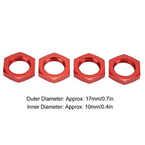 Clasken Écrou de Roue 17mm écrou Hexagonal écrou de moyeu en Alliage d'aluminium - Photo 7/7