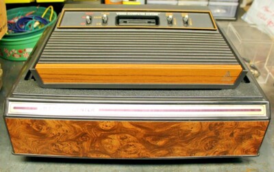 Atari Video Computer Game System Woodgrain 2600 Console Sears Box Tested Used
