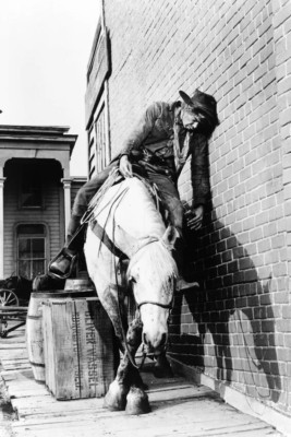 Lee Marvin 4x6 Foto betrunken auf Pferd Katze Ballou Klassiker