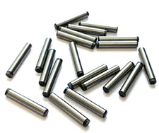 1/8 x 3/4" DOWEL PINS - SET OF 20 - HEAT TREATED ALLOY STEEL - BRIGHT FINISH