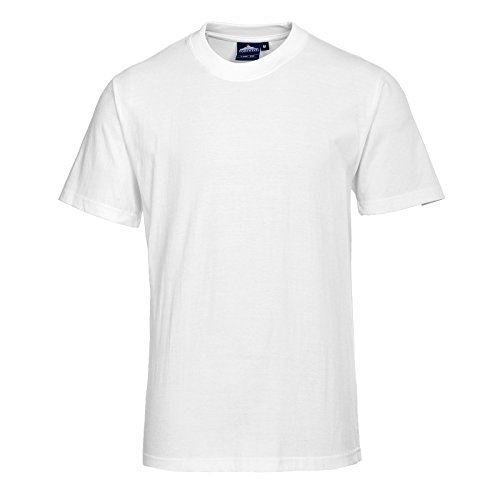 Absolute Apparel Chef T-Shirt Unisex White Short Sleeved Top Staff Uniform - L - Picture 2 of 7